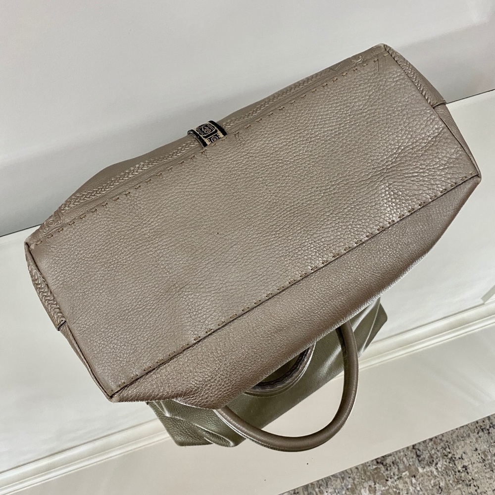 Fendi Pewter Villa Borghese Selleria Leather Bag - Picture 5 of 15